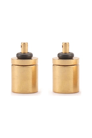 Maiyame Krom Halatlı Bakır Gaz Tankı Doldurma Adaptörü - Kamp Çalışma Aleti Aksesuarı - Hızlı Doldurma - 2 Adet Set Altın