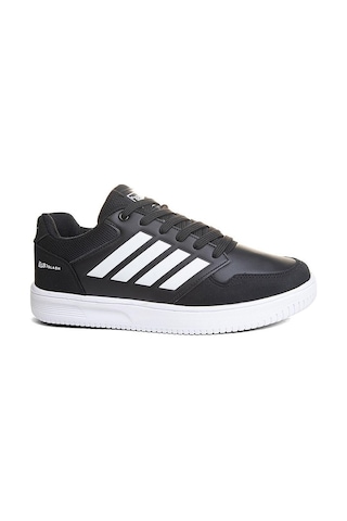 Nesilshoes Bestof 074 Siyah Beyaz Günlük Erkek Spor Ayakkabı Siyah - Beyaz
