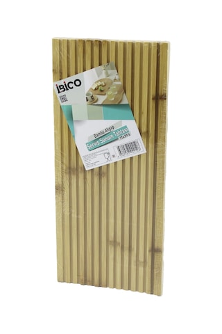Agc Uygun Sepet Bambu Servis Sunum Tahtası 17x39x1.5 Cm - Çift Taraflı Düz & Kanallı Agc Diğer