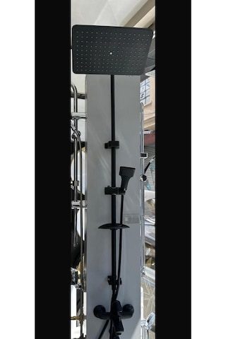 Boheme Fleko Mob Siyah Banyo Bataryası Ve Siyah Duş Seti Diğer