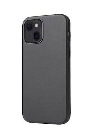 Apple Uyumlu iPhone 13 Mini Wireless Şarj Destekli Ve Kadife Kaplamalı Premium Pu Deri Kapak Ryc/eyzi Siyah