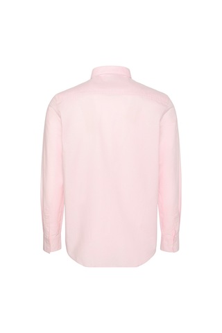 Calvin Klein Ls Erkek Düz Renk Oxford Pembe Klasik Gömlek-15674 Pearly Pink