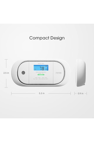 X-sense Karbonmonoksit Alarmı, Dijital Lcd Ekranlı, 5 Yıl Değiştirilebilir Pil Ve Tepe Değer Hafızalı Co Dedektör Alarmı, Xc01-r