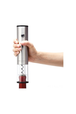 Gajeena Circle Joy Elektrikli Şarap Açıcı, 304 Paslanmaz Çelik, 6-8 Saniye Hızlı Açma, 120 Şişe Kapasitesi, Gümüş Renk Gümüş