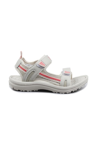 30068 Bej - Somon Pembe Kız Çocuk Cırtlı Günlük Sandalet 001