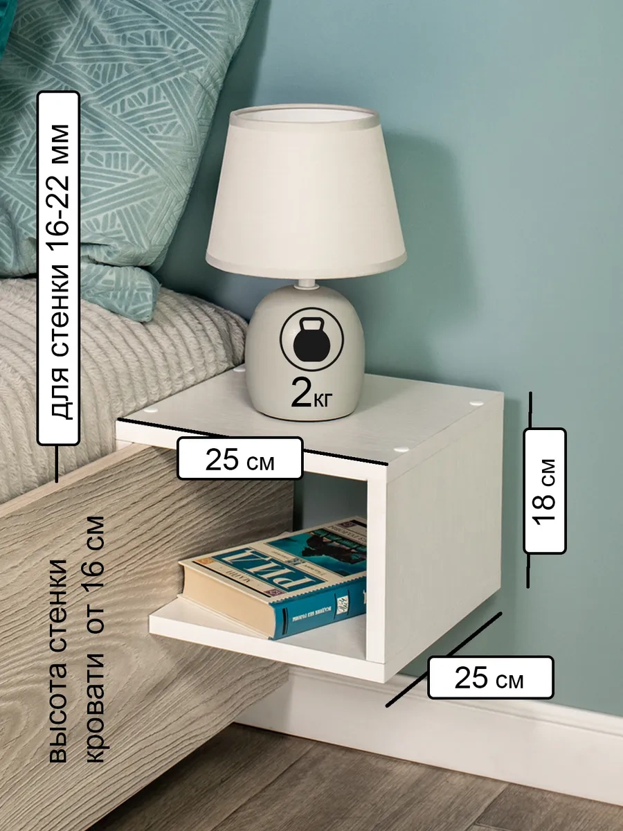 Tom Polker Kompakt Yatak Başı Şemsiyeli Ayaklı Sehpa 260520490 Beyaz