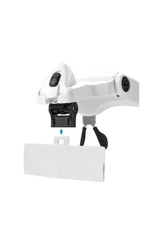 Ally 9892B2 Yedek Lensli Led Işıklı Kafa Büyüteçi Beyaz