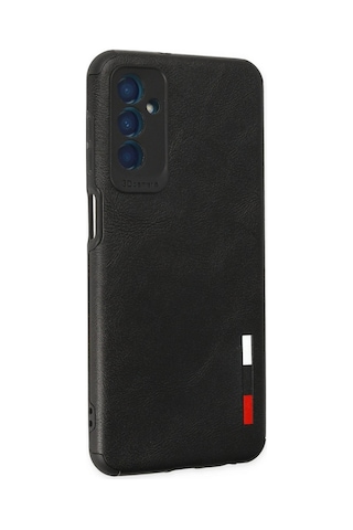 Newface Samsung Galaxy Uyumlu M13 Kılıf Loop Deri Silikon Semeglbl - 84 - Siyah