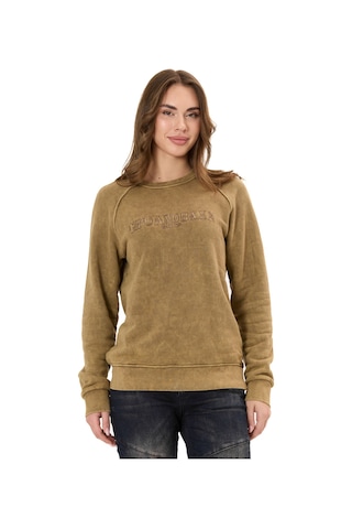 Cipo & Baxx Kadın Sweatshirt Modern Tasarımlı Uzun Kollu Günlük Sweatshirt Wl381 Kahverengi