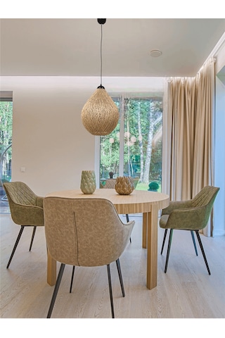 Tek-iş 30 Cm X 36 Cm X 96 Rustik Jüt Halatlı Sarkıt Lamba Avize Keten Ip Başlık Küre Top Sarkıt Avize Damla