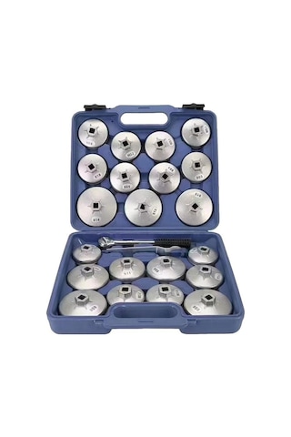 Nt Tools 23 Parça Alüminyum Kapak Tip Filtre Sökme Takma Seti Ntkaset23