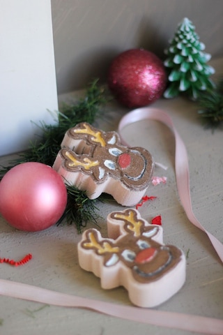 Star Bomb Christmas Bath Bomb Yılbaşı Koleksiyonu Geyik Banyo Topu Nem Bombası 2'li