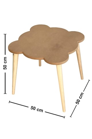 Boyanabilir Ahşap Mdf Kare Çocuk Oyun Aktivite Masası Ahşap