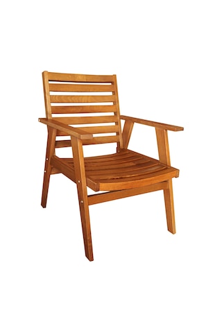 Heybeli Ahşap Katlanabilir Bahçe Seti: 80X140 Masa + 4 Sandalye Krem