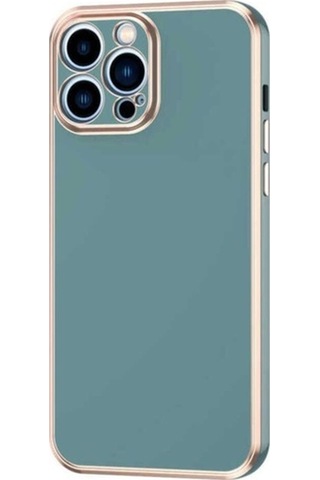 Apple Uyumlu iPhone 12 Pro Max Kılıf Zore Bark Kapak Petrol Yeşil