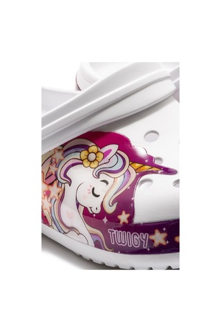 Twigy Lili Çocuk Sabo Terlik  Beyaz 30/35 DD1006 Beyaz