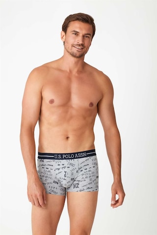 U.s. Polo Assn. Erkek Lacivert - Gri Melanj 2 Li Boxer Lacivert