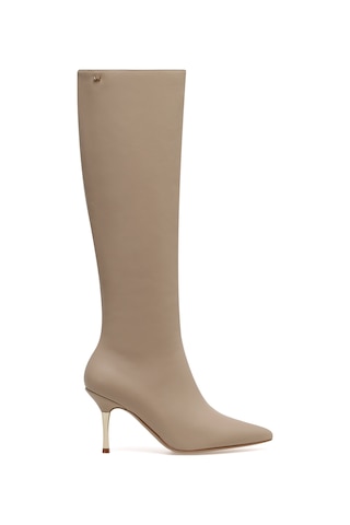 Nine West Berısa 2pr Nude Kadın Topuklu Çizme Bej