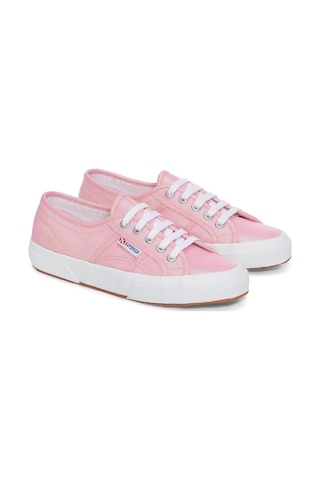 Superga 2750-lamew Kadın Gümüş Gri Sneaker Pembe
