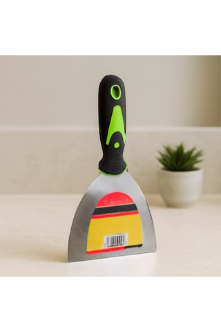 125 Mm Metal Spatula Fiber Saplı