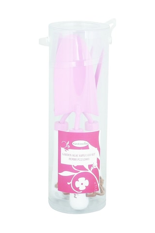 Gardenwind Pembe 3'lü Bahçe Kürek Seti - Ahşap Beyaz Saplı