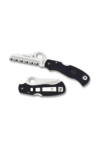 Spyderco C45sbk Rescue 79mm Kamp Çakı Siyah