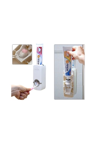 Banyo Dekoru İçin Fiş Fırça Tutucu Otomatik Diş Macunu Sıkacağı Diğer
