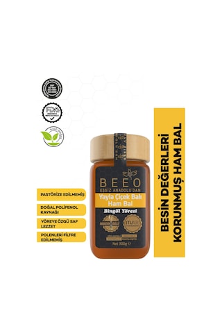 Bee'o Bingöl Yöresi Ham Yayla Çiçek Balı 300 G