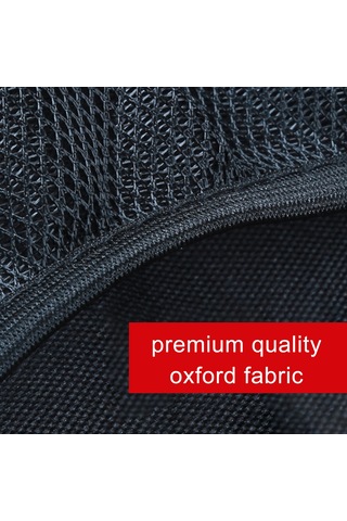 Springsun Araba Bagaj Organizer Çanta - İyileştirilmiş Model, 4 Kutu Ve 3 Çanta, Siyah-kırmızı, Oksford Kumaş Siyah