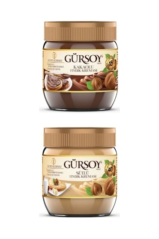 Sütlü Fındık Kreması 400 G & Kakaolu Fındık Kreması 400 G