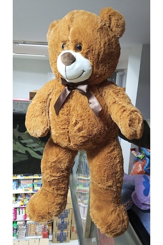 Peluş 100 Cm Patili Sevimli Kahverengi Ayı Uyku Arkadaşı Çok Renkli