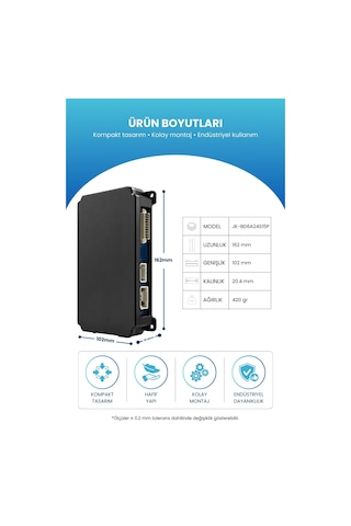 Jk Smart Bms Akıllı Batarya Yönetim Sistemi 8 24s 300a 0.6a Aktif Balans Jk-bd6a24s15p