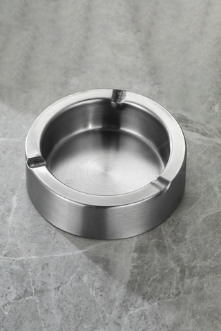 Çelik 11 Cm Kafe Restaurant Lokanta Yuvarlak Kül Tablası Küllük Mt168by