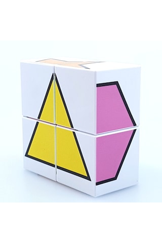 Küpss Manyetik Bloklar Puzzle Şekiller - 4 Küp