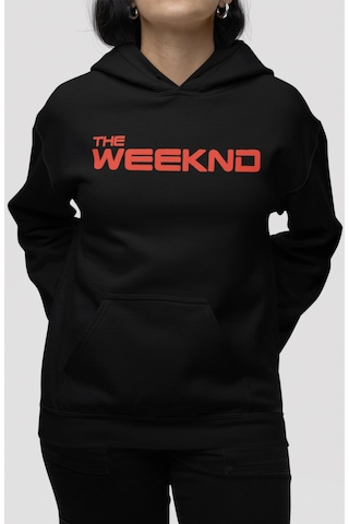 Sevbano The Weeknd Rapper Şarkıcı Sırt Baskılı Unisex Oversize Penye Hood Siyah