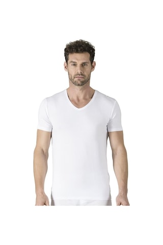 Özkan Erkek Modal V Yaka Kısa Kol Atlet 11143