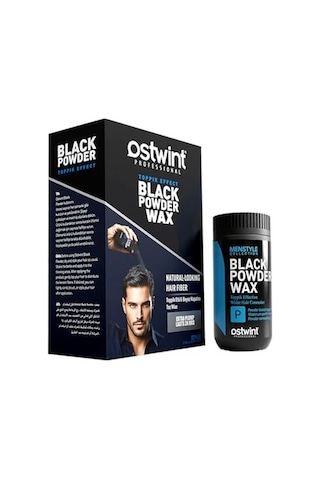 Ostwint Professional Siyahlaştırıcı Şekil Verici Topik Etkili Pudra Black Powder Wax 20 Gr Dolgun Görünüm, G