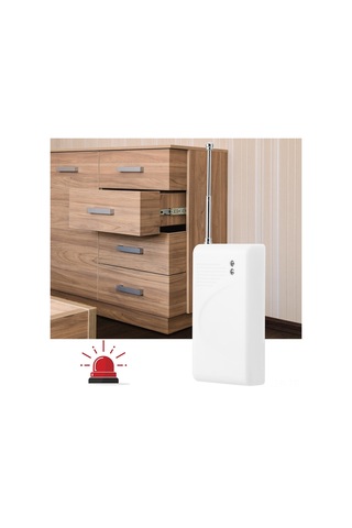 Geeroyoo 433 Mhz Kablosuz Titreşim Alarm Sensörü Ll-455 - Ev Güvenliği İçin Sensitif, Güvenilir Ve Tasarrufcu - Alarm Anahtarı Gerektirir Pil Yok