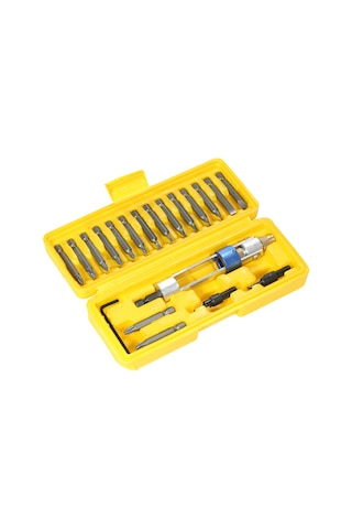 Symbee Ahşap İşçiliği İçin 20 Parça Çelik Matkap Ucu Ve Tornavida Seti - Hızlı Değişimli Elektrikçi Aracı Diğer