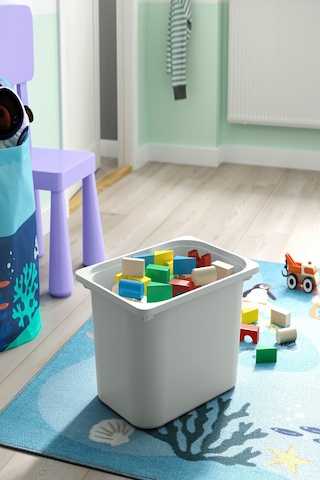 Ikea Gri Modern Saklama Kutusu 42x30x23 Cm Oyuncak Düzenleyici Çocuk Odası