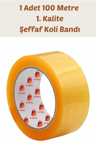 Hotmelt Koli Bandı 1. Kalite Şeffaf Renkli Güçlü Yapışkan 100 M