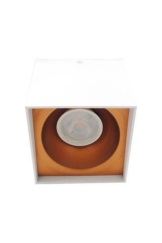 Sunlight Sıva Üstü Kare Beyaz Led Spot Armatür Gu10 Led Gün Işığı Alüminyum