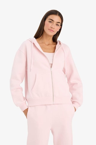 Defacto Relax Fit Kapüşonlu Sweatshirt C1809AX25SP Pembe