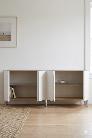 Ka1898dbs Anka Konsol Ve Tv Sehpası Safirmeşe-beyaz-silver 180cm