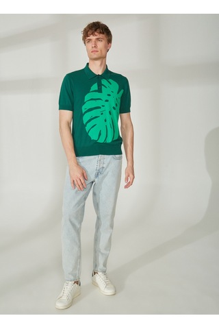 Bikkembergs Yeşil Erkek Polo T-shirt C S P50 10