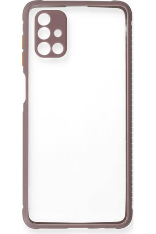 Newface - 293 - Samsung Galaxy M51 Kılıf Miami Şeffaf Silikon - - Kmrsfres - Açık Mor