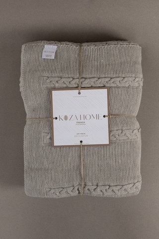 Trenza Vizon Çift Kişilik Battaniye 200x220 15035 Vizon