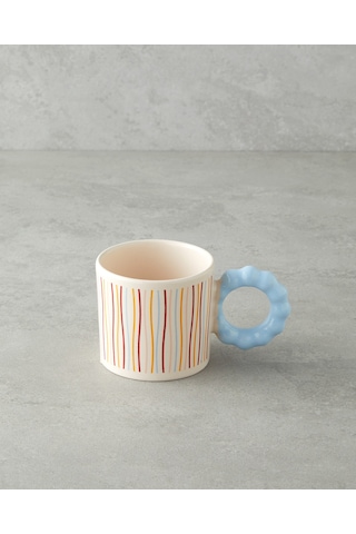 English Home Stripe Flow Seramik Kupa 260 Ml Renkli Çok Renkli
