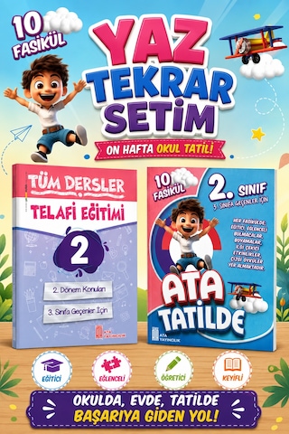 2. Sınıf Ata Tatilde + Tüm Dersler Telafi Eğitimi Eski Basım