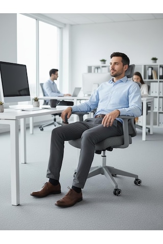 Büro Ofis Sistemleri // Comfort Plus Mood Gray Yönetici Koltuğu Ofis Çalışma Koltuğu Diğer